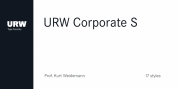URW Corporate S font download