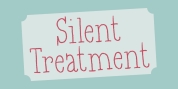 Silent Treatment font download