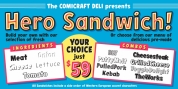 Hero Sandwich Combos font download