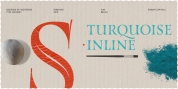 TURQUOISE INLINE font download