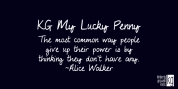KG My Lucky Penny font download