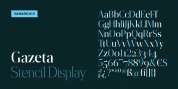 Gazeta Stencil Display font download
