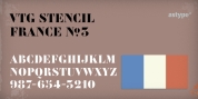 Vtg Stencil France No.3 font download