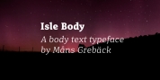 Isle Body font download