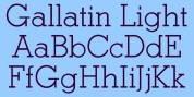 Gallatin Light font download