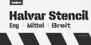 Halvar Stencil font download