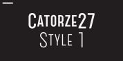 Catorze27 Style 1 font download