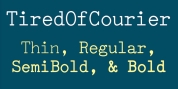 TiredOfCourier font download