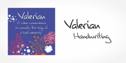Valerian Handwriting font download