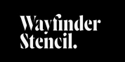 Wayfinder Stencil CF font download