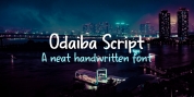 Odaiba Script font download