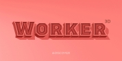 Worker 3D font download
