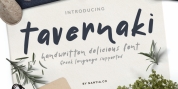 Tavernaki Handwritten Delicious Font font download