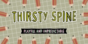Thirsty Spine font download