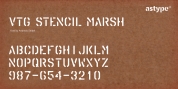 Vtg Stencil Marsh font download