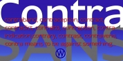 Contra Sans font download