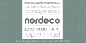 Nordeco Cyrillic font download