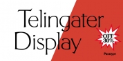 Telingater Display font download