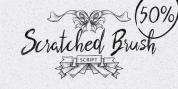 Scratched Brush Script font download