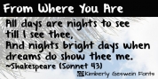 From Where You Are font download