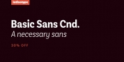 Basic Sans Cnd font download