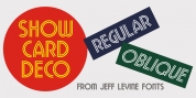 Show Card Deco JNL font download