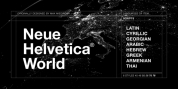 Neue Helvetica World font download