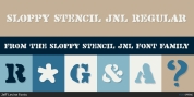 Sloppy Stencil JNL font download