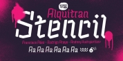 Alquitran Stencil font download