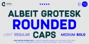 Albeit Grotesk Rounded Caps font download