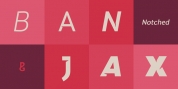 Banjax Notched font download