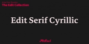 Edit Serif Cyrillic font download