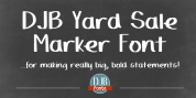 DJB Yard Sale Marker font download