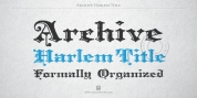 Archive Harlem Title font download