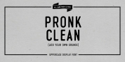 PRONK Clean font download