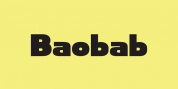 Baobab font download