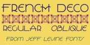 French Deco JNL font download