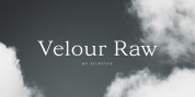 Velour Raw font download