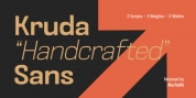 Kruda Handcrafted Sans font download