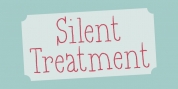 Silent Treatment font download