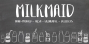 Milkmaid font download
