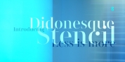 Didonesque Stencil font download