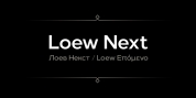 Loew Next font download