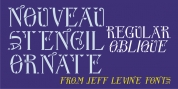 Nouveau Stencil Ornate JNL font download