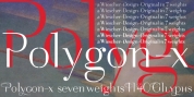 Polygon X font download