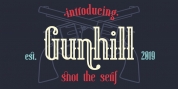 Gunhill font download