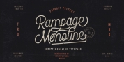 Rampage Monoline font download