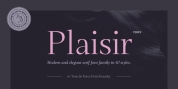 Plaisir font download
