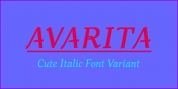 Avarita font download