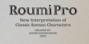Roumi Pro font download